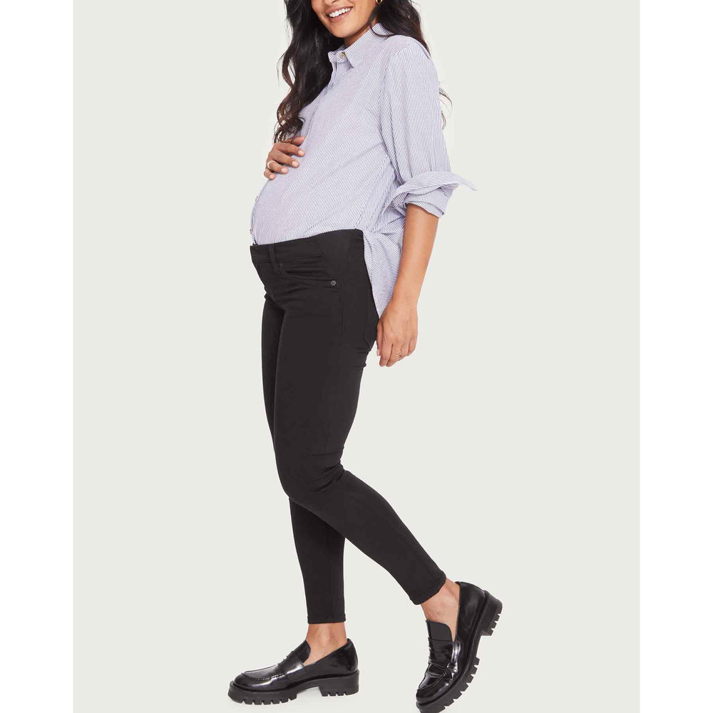 Hatch The Slim Maternity Black Cotton Denim Jean Size 29